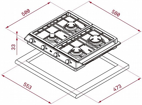 ������ 4 ����� TEKA EX.1 60 4G 