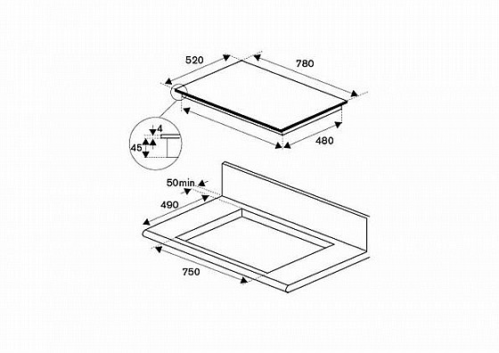  ������ ��������� ��� P785IM2G5NE ������� Bertazzoni