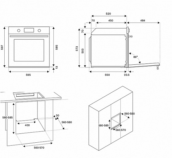  ���� ���� ��� P6011PROPLX ������� Bertazzoni 