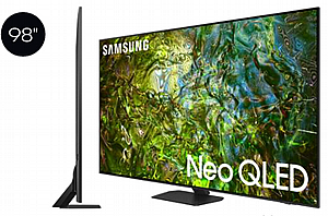 מסך ענק "98 אינץ 98QN90D SAMSUNG ללא מסגרת בגימור מתכתי שחור טיטניום מסך ענק "98 אינץ 98QN90D SAMSUNG ללא מסגרת בגימור מתכתי שחור טיטניום