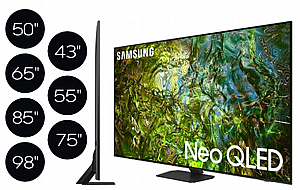מסך QN90D SAMSUNG ללא מסגרת בגימור מתכתי שחור טיטניום מסך QN90D SAMSUNG ללא מסגרת בגימור מתכתי שחור טיטניום